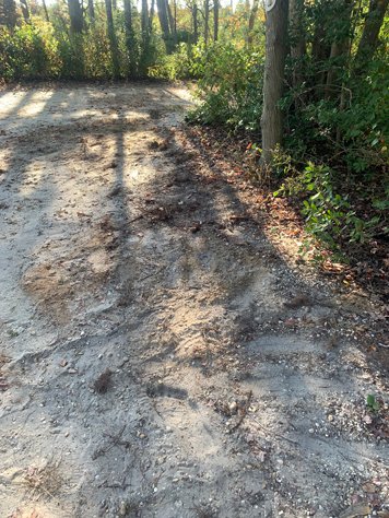 Troll footprints in the sand after the bridge at Double Trouble NJ.